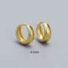 S925 Sterling Silver Geometric Wide Earrings Wholesale Hello Jewelry
