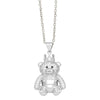 Simple Style Bear Copper Plating Inlay Zircon Gold Plated Pendant Necklace