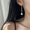 1 Pair Simple Style Geometric Solid Color Plating Inlay Copper Zircon Drop Earrings