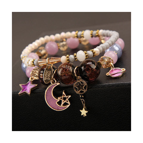 Elegant Lady Heart Shape Cat Artificial Crystal Women's Bracelets