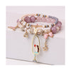 Elegant Lady Heart Shape Cat Artificial Crystal Women's Bracelets