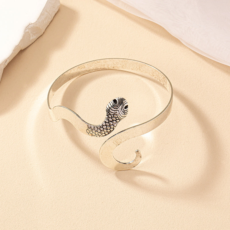 Gothic Retro Cool Style Animal Snake Alloy Plating Women's Bangle