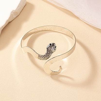 Gothic Retro Cool Style Animal Snake Alloy Plating Women's Bangle