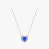 Ig Style Elegant Commute Heart Shape Sterling Silver Rhodium Plated Opal Necklace In Bulk