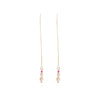 1 Pair Original Design Tassel Plating Freshwater Pearl Sterling Silver 18k Gold Plated Drop Earrings