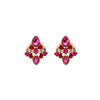 Wholesale Jewelry Vintage Style Round Water Droplets Rhombus Alloy Rhinestones Inlay Drop Earrings Ear Studs