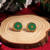 1 Pair Cute Christmas Tree Santa Claus Sock Wood Ear Studs