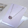 Simple Style Square Titanium Steel Copper Plating Inlay Zircon Pendant Necklace