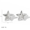 1 Pair Ig Style Artistic Star Plating Stainless Steel 18k Gold Plated Ear Studs