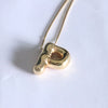 Simple Style Classic Style Letter Copper 18k Gold Plated Pendant Necklace In Bulk