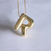 Simple Style Classic Style Letter Copper 18k Gold Plated Pendant Necklace In Bulk