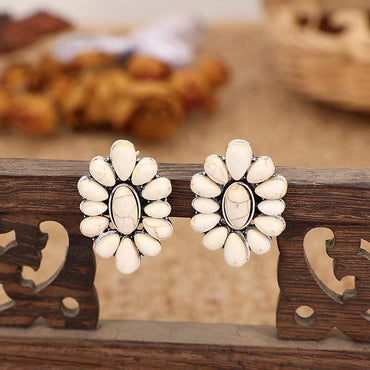 1 Pair Original Design Retro Classic Style Geometric Alloy Ear Studs