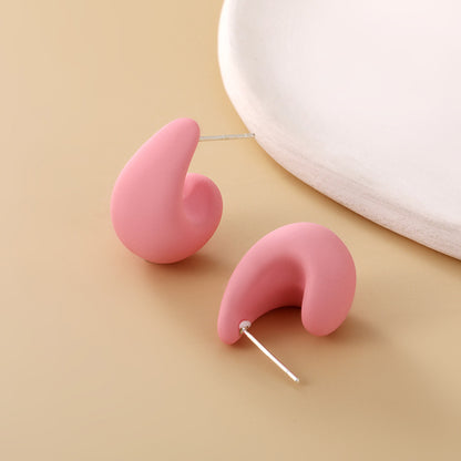 1 Pair Sweet Water Droplets Resin Ear Studs