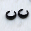 1 Pair Retro Solid Color Stoving Varnish Metal Ear Studs