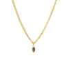 Casual Simple Style Geometric Titanium Steel Plating Inlay Zircon 18k Gold Plated Pendant Necklace