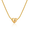 Elegant Letter Heart Shape Stainless Steel Titanium Steel Necklace