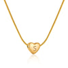 Elegant Letter Heart Shape Stainless Steel Titanium Steel Necklace