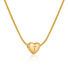 Elegant Letter Heart Shape Stainless Steel Titanium Steel Necklace