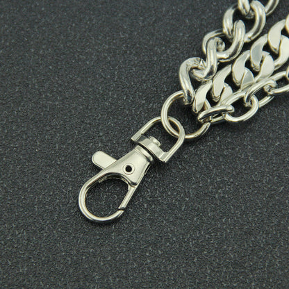 Hip-hop Punk Solid Color Alloy Men's Waist Chain