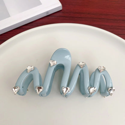 Cute Solid Color Arylic Hair Claws