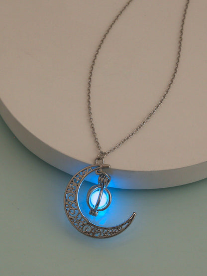 Wholesale Jewelry Luminous Mermaid Pendant Necklace Gooddiy