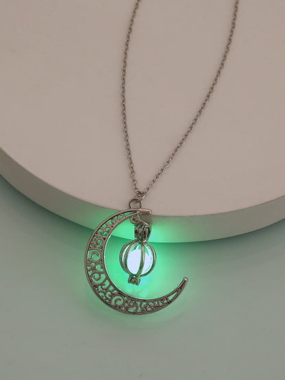 Wholesale Jewelry Luminous Mermaid Pendant Necklace Gooddiy