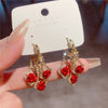 1 Pair Elegant Geometric Plating Inlay Alloy Artificial Pearls Rhinestones Earrings