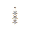 Casual Letter Fruit Snowflake Stainless Steel Copper Rose Gold Plated Rhinestones Zircon Belly Ring In Bulk