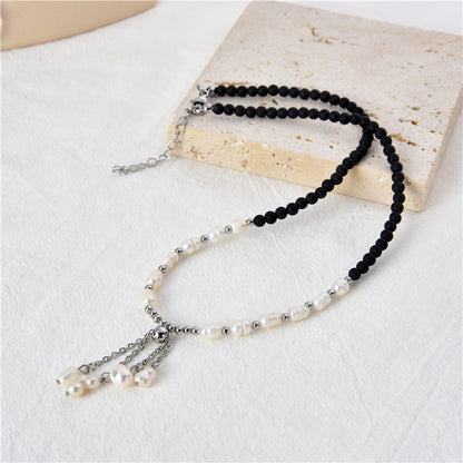 Classic Style Round Artificial Pearl Beaded Necklace