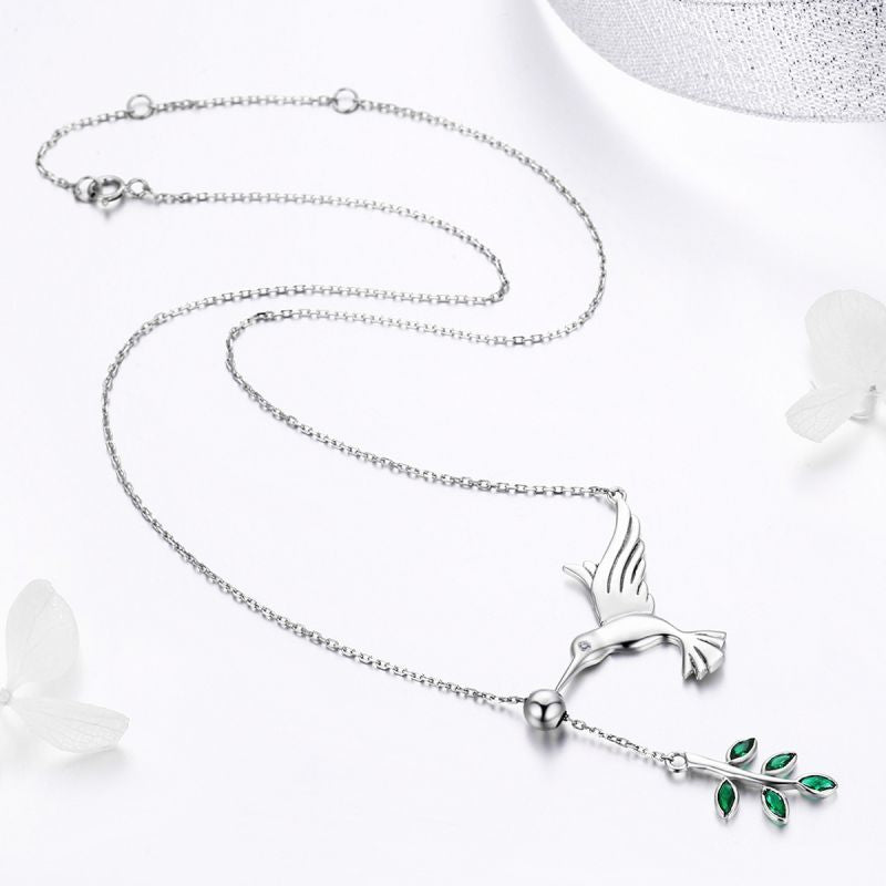 Casual Cute Little Bear Cat Butterfly Sterling Silver White Gold Plated Glass Zircon Necklace In Bulk