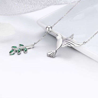 Casual Cute Little Bear Cat Butterfly Sterling Silver White Gold Plated Glass Zircon Necklace In Bulk