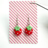 Wholesale Jewelry Cute Sweet Strawberry Plastic Resin Ear Hook