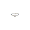 Simple Style Bow Knot Copper Inlay Zircon Rings