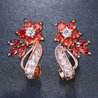 Wholesale Jewelry Simple Style Water Droplets Metal Zircon Inlay Ear Studs