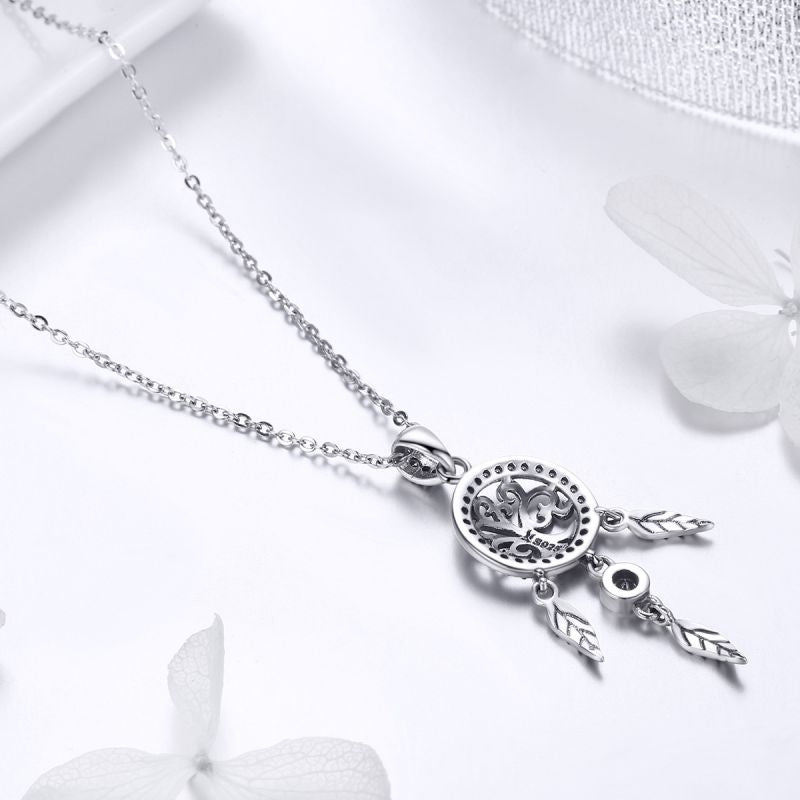 Casual Pumpkin Four Leaf Clover Skull Sterling Silver White Gold Plated Glass Zircon Necklace In Bulk