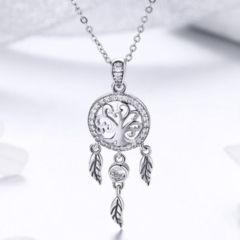 Casual Pumpkin Four Leaf Clover Skull Sterling Silver White Gold Plated Glass Zircon Necklace In Bulk