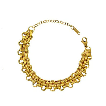 Simple Style Geometric Titanium Steel Plating Chain Women's Necklace