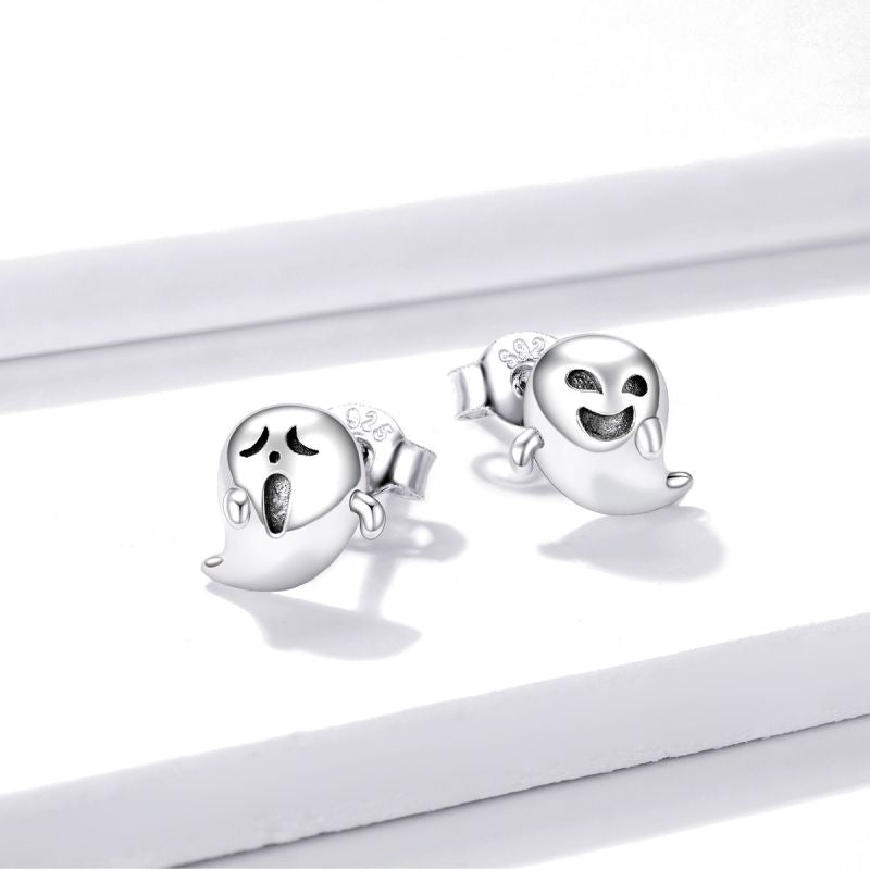 1 Pair Cute Sweet Pumpkin Cat Butterfly Sterling Silver Ear Studs