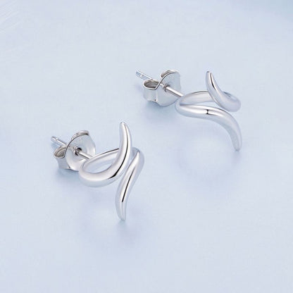 1 Pair Cute Sweet Pumpkin Cat Butterfly Sterling Silver Ear Studs