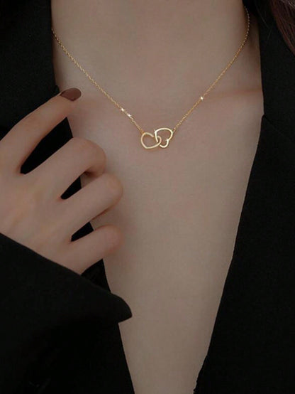 Ig Style Simple Style Heart Shape Copper Alloy Women's Necklace