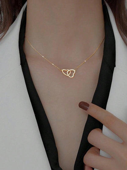 Ig Style Simple Style Heart Shape Copper Alloy Women's Necklace