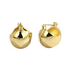 1 Pair Basic Classic Style Commute Solid Color Plating Copper 18k Gold Plated Earrings