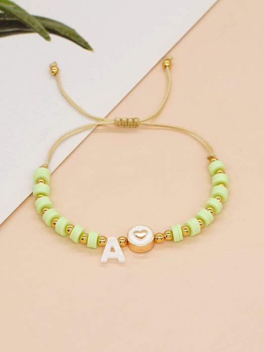 Simple Style Classic Style Letter Soft Clay Wholesale Bracelets