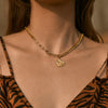 Retro Simple Style Geometric Copper Beaded Enamel Plating 18k Gold Plated Necklace