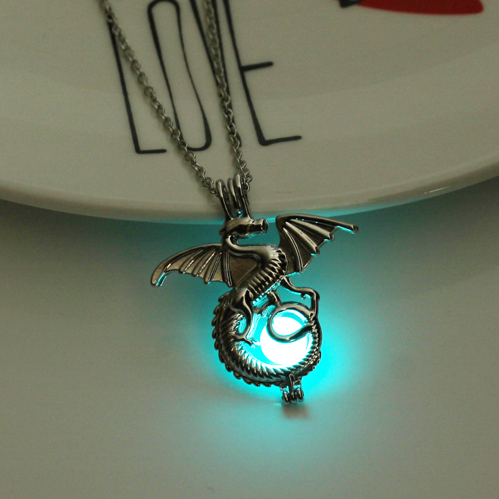 Wholesale Jewelry Luminous Mermaid Pendant Necklace Gooddiy