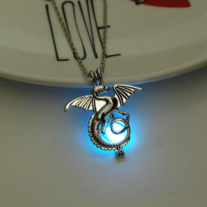 Wholesale Jewelry Luminous Mermaid Pendant Necklace Gooddiy