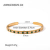 Wholesale Simple Style Classic Style C Shape Stainless Steel Plating 18k Gold Plated Bangle