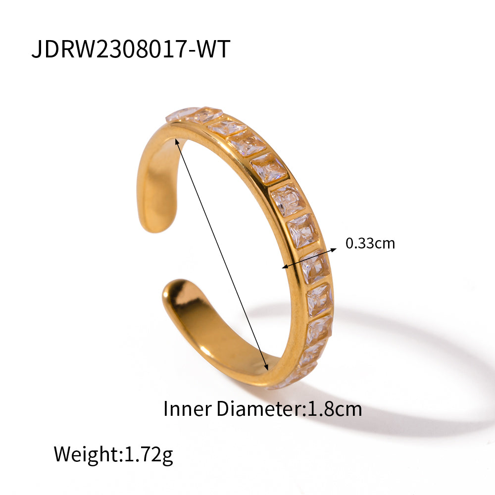 Wholesale Simple Style Classic Style C Shape Stainless Steel Plating 18k Gold Plated Bangle