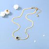 Elegant Number Titanium Steel Polishing Necklace