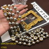 Vintage Style Pearl Alloy Glass Beaded Plating Inlay Glass Women's Necklace